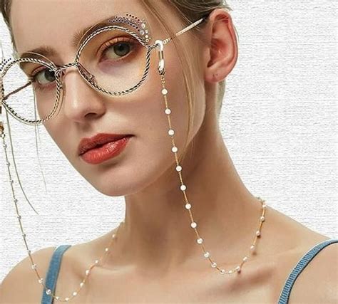 designer glasses chain|fashionable glasses chain.